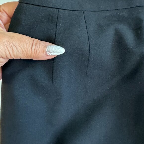 Designer Column Skirt Deep Black PETITE - Picture 3 of 8